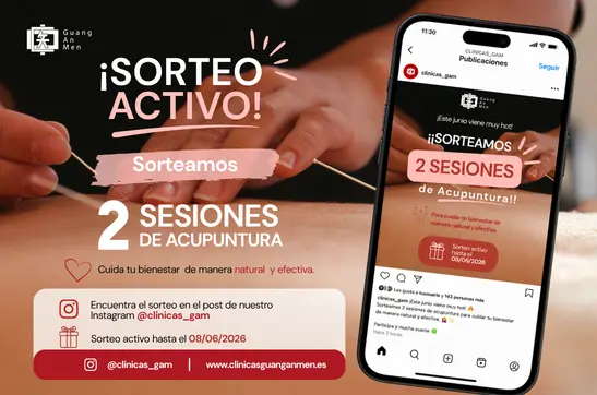 Este mes de junio te traemos un sorteo de 2 sesiones de acupuntura | Clínicas Guang An Men | Clínicas de Acupuntura